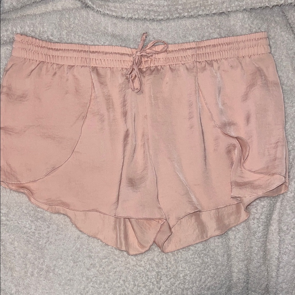 Pink Flowy Shorts